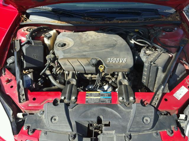 2G1WT57K891210832 - 2009 CHEVROLET IMPALA RED photo 7