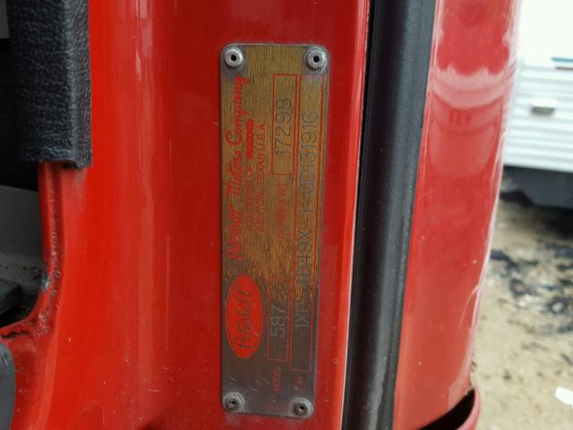 1XP4D49X1CD131916 - 2012 PETERBILT 587 RED photo 10