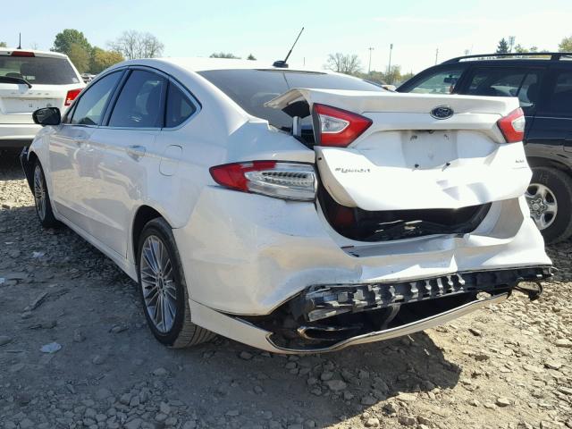 3FA6P0H92DR106986 - 2013 FORD FUSION SE WHITE photo 3