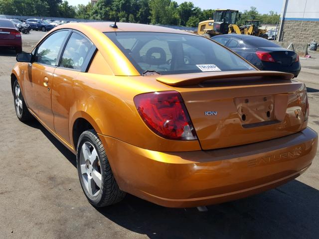 1G8AW15F16Z122743 - 2006 SATURN ION LEVEL ORANGE photo 3