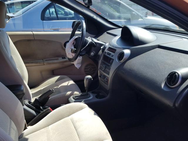 1G8AW15F16Z122743 - 2006 SATURN ION LEVEL ORANGE photo 5