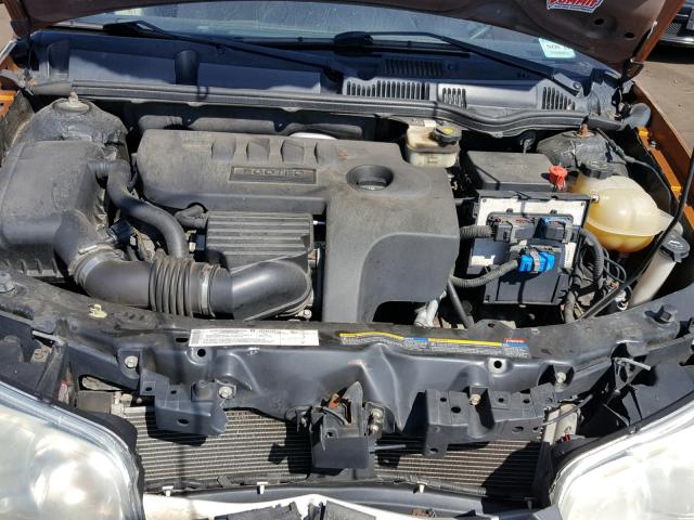 1G8AW15F16Z122743 - 2006 SATURN ION LEVEL ORANGE photo 7