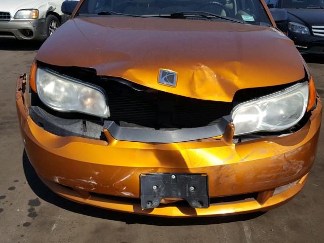 1G8AW15F16Z122743 - 2006 SATURN ION LEVEL ORANGE photo 9