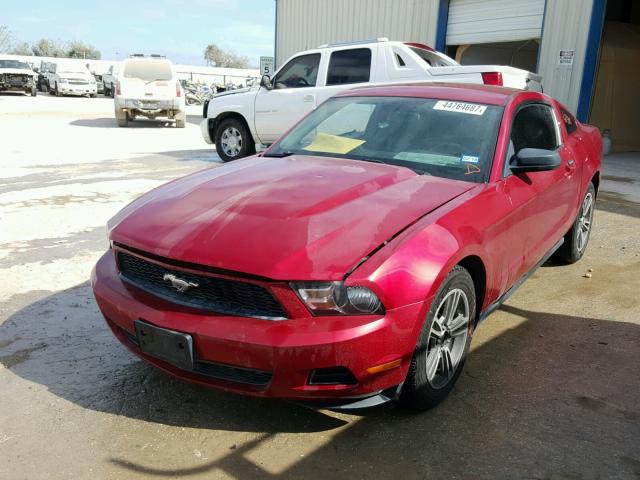 1ZVBP8AN7A5105004 - 2010 FORD MUSTANG RED photo 2