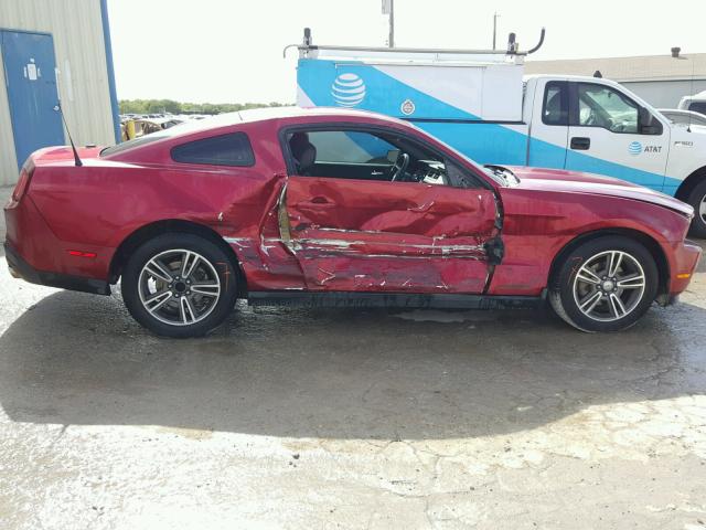 1ZVBP8AN7A5105004 - 2010 FORD MUSTANG RED photo 9