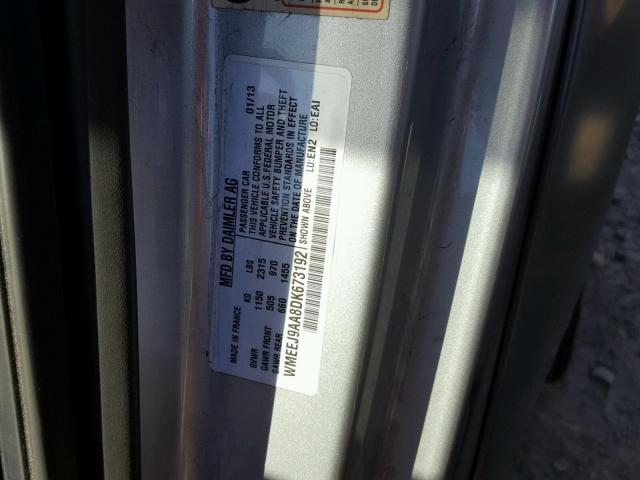 WMEEJ9AA8DK673192 - 2013 SMART FORTWO ELE 灰色 照片 10