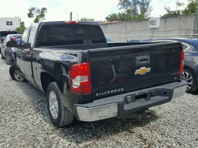 1GCEC19047Z550233 - 2007 CHEVROLET SILVERADO BLACK photo 3