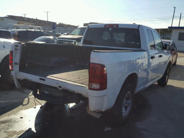 1C6RD6FK4CS110704 - 2012 DODGE RAM 1500 S WHITE photo 4