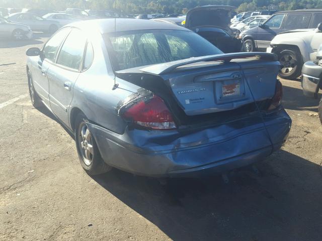 1FAFP53U46A181159 - 2006 FORD TAURUS SE BLUE photo 3