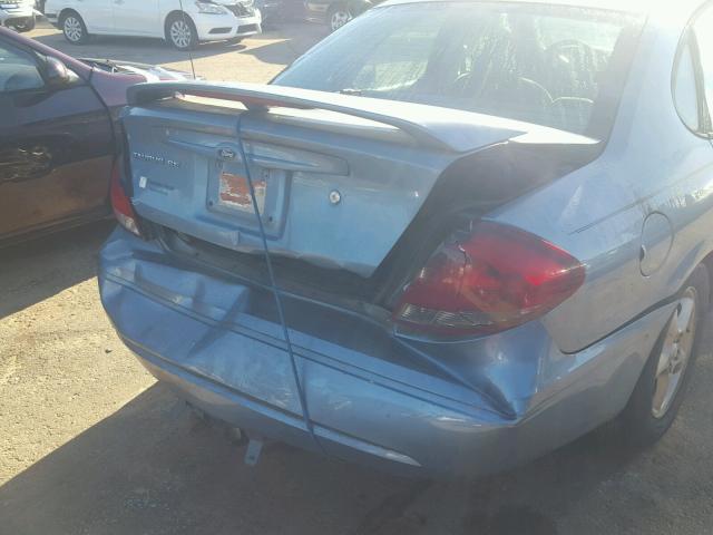 1FAFP53U46A181159 - 2006 FORD TAURUS SE BLUE photo 9