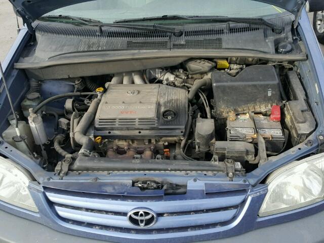 4T3ZF19C73U542558 - 2003 TOYOTA SIENNA BLUE photo 7