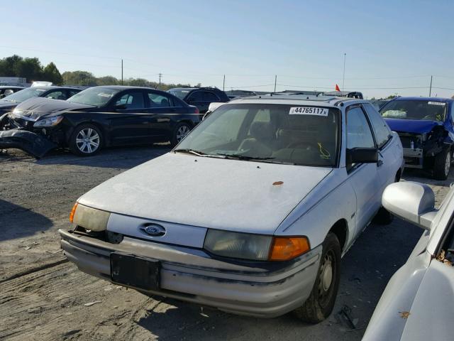 1FAPP10J4MW364679 - 1991 FORD ESCORT PON WHITE photo 2