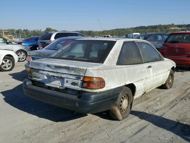 1FAPP10J4MW364679 - 1991 FORD ESCORT PON WHITE photo 4