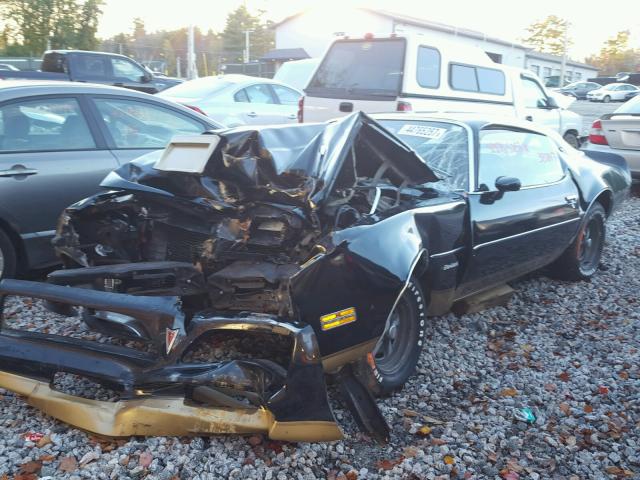 2U87U7N219887 - 1977 PONTIAC FIREBIRD BLACK photo 2