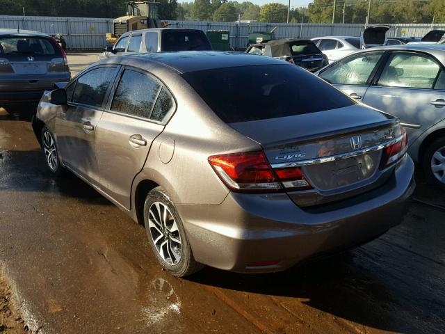 2HGFB2F86DH502897 - 2013 HONDA CIVIC EX GRAY photo 3