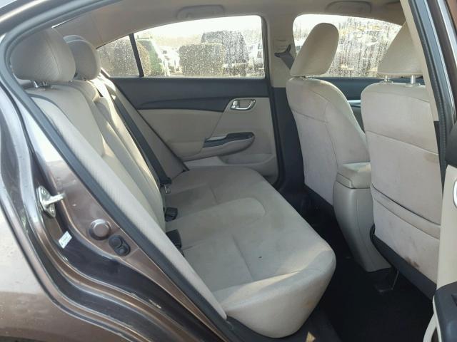 2HGFB2F86DH502897 - 2013 HONDA CIVIC EX GRAY photo 6