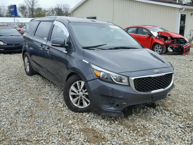 KNDMB5C16F6038660 - 2015 KIA SEDONA LX CHARCOAL photo 1