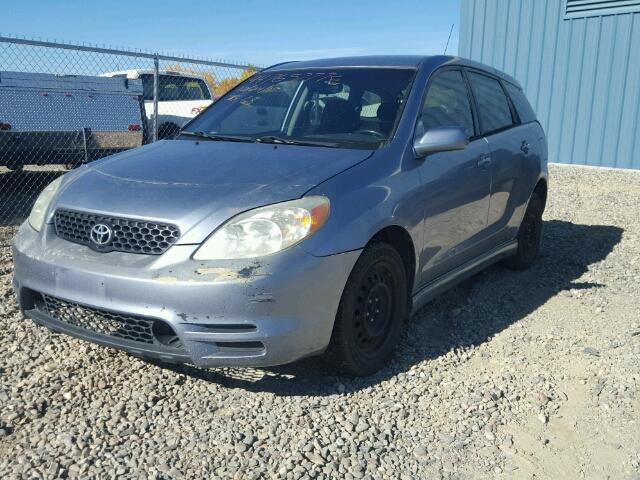 2T1KR32E73C090279 - 2003 TOYOTA MATRIX BLUE photo 2