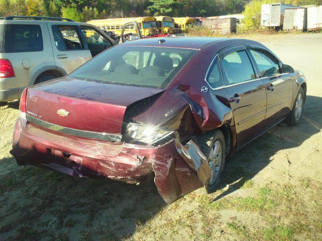 2G1WT58N579261972 - 2007 CHEVROLET IMPALA LT MAROON photo 4