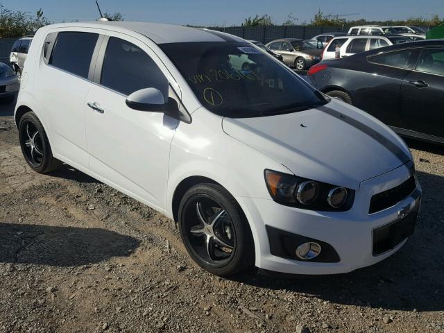 1G1JE6SB9F4206161 - 2015 CHEVROLET SONIC LTZ WHITE photo 1