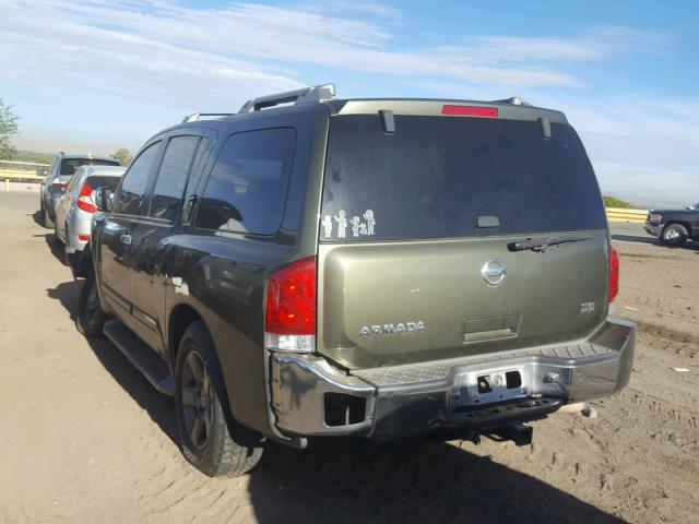 5N1AA08A35N715391 - 2005 NISSAN ARMADA SE GREEN photo 3