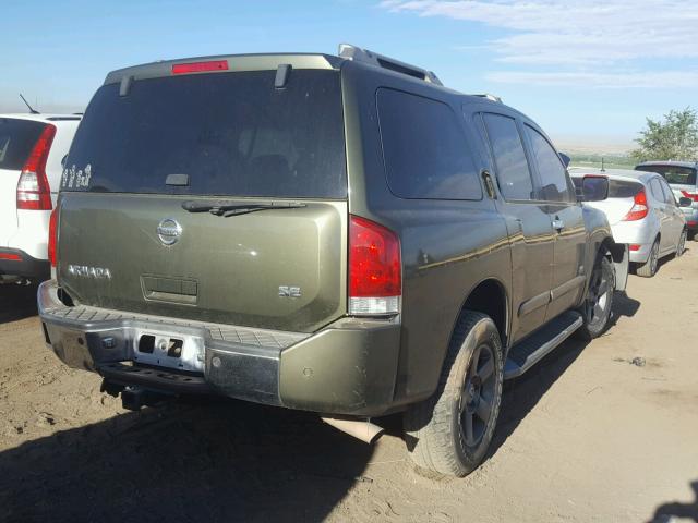 5N1AA08A35N715391 - 2005 NISSAN ARMADA SE GREEN photo 4