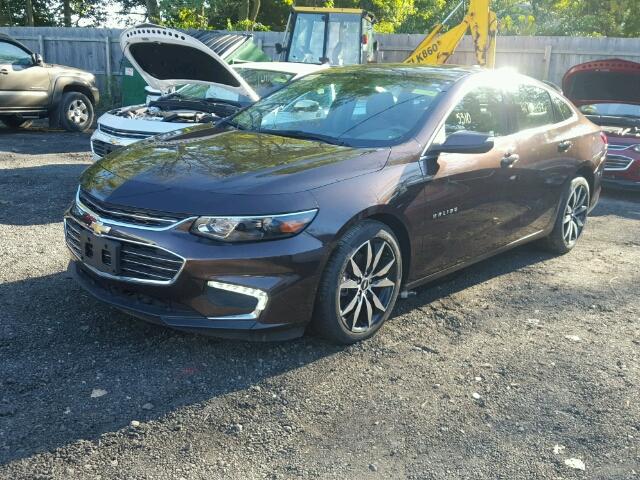 1G1ZE5ST9GF250124 - 2016 CHEVROLET MALIBU LT BROWN photo 2