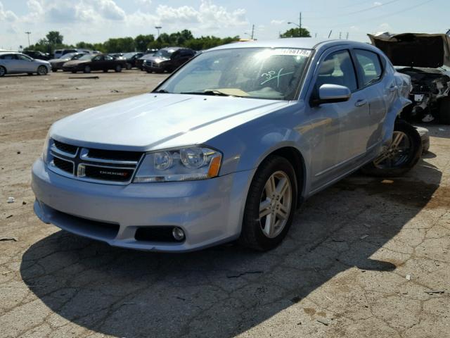 1C3CDZCG5DN687472 - 2013 DODGE AVENGER SX BLUE photo 2