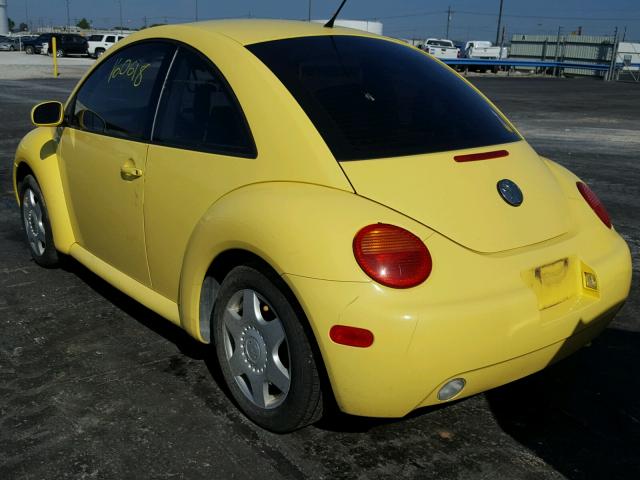 3VWCB21C11M468911 - 2001 VOLKSWAGEN NEW BEETLE 黄色 照片 3