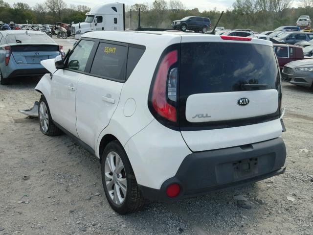 KNDJP3A50F7139735 - 2015 KIA SOUL + WHITE photo 3