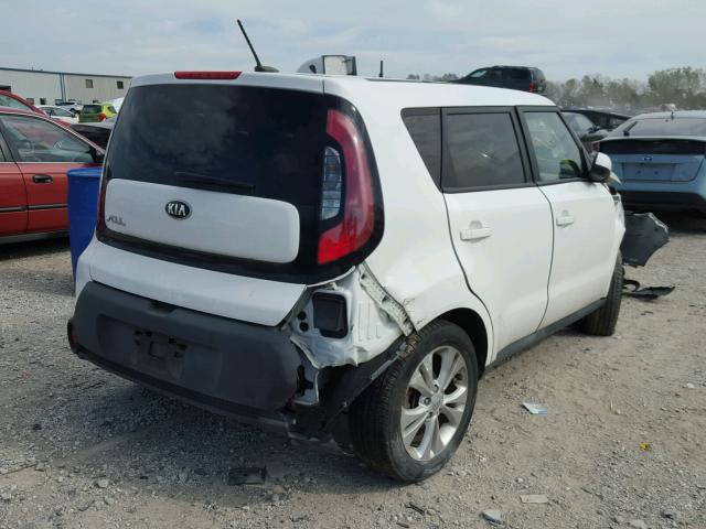 KNDJP3A50F7139735 - 2015 KIA SOUL + WHITE photo 4