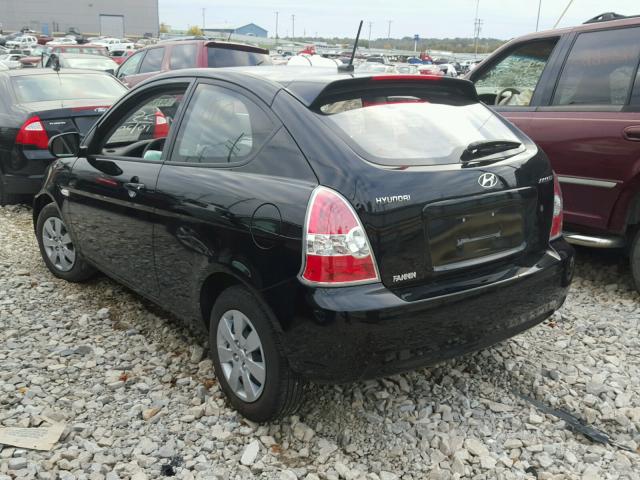 KMHCM3AC4AU162165 - 2010 HYUNDAI ACCENT BLACK photo 3