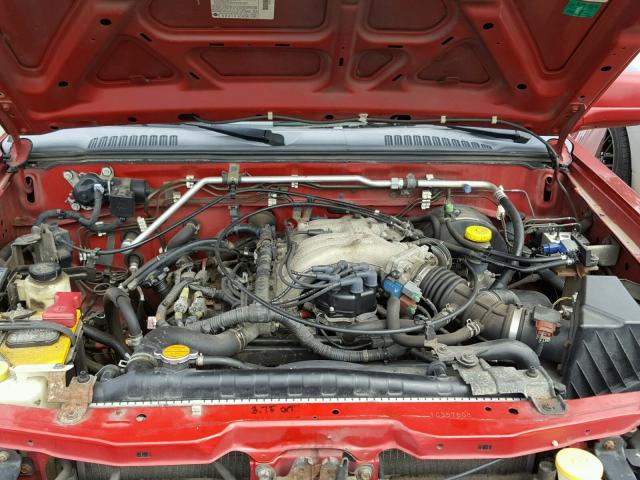 1N6ED27T71C357808 - 2001 NISSAN FRONTIER C RED photo 7