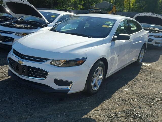1G1ZB5ST0HF277285 - 2017 CHEVROLET MALIBU LS WHITE photo 2