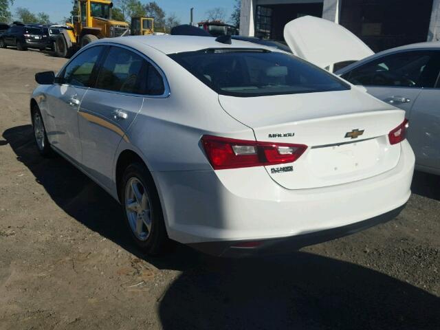 1G1ZB5ST0HF277285 - 2017 CHEVROLET MALIBU LS WHITE photo 3