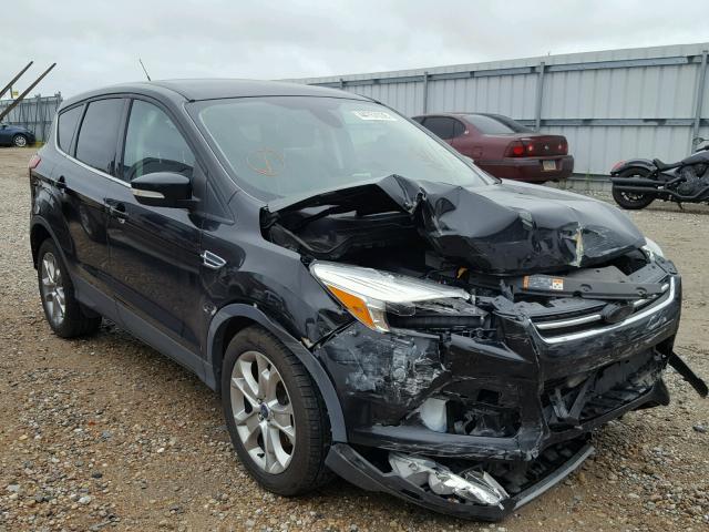 1FMCU9H96DUA07733 - 2013 FORD ESCAPE SEL BLACK photo 1