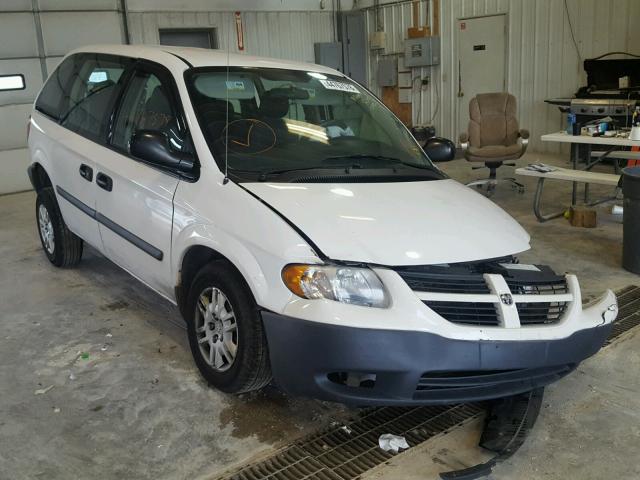 1D4GP25R07B179400 - 2007 DODGE CARAVAN SE WHITE photo 1