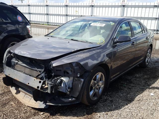 1G1ZC5EB9A4120646 - 2010 CHEVROLET MALIBU 1LT GRAY photo 2