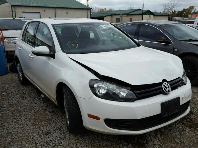 WVWDB7AJ6EW006143 - 2014 VOLKSWAGEN GOLF WHITE photo 1