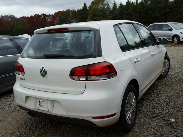 WVWDB7AJ6EW006143 - 2014 VOLKSWAGEN GOLF WHITE photo 4