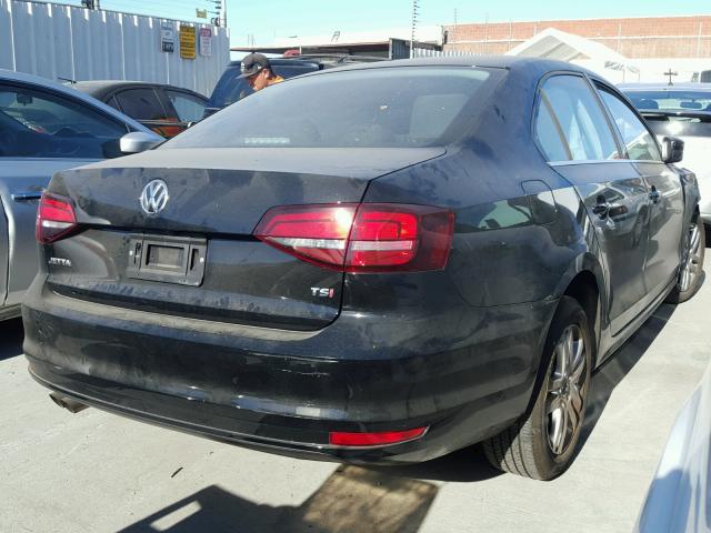 3VW2B7AJ4HM250947 - 2017 VOLKSWAGEN JETTA S BLACK photo 4