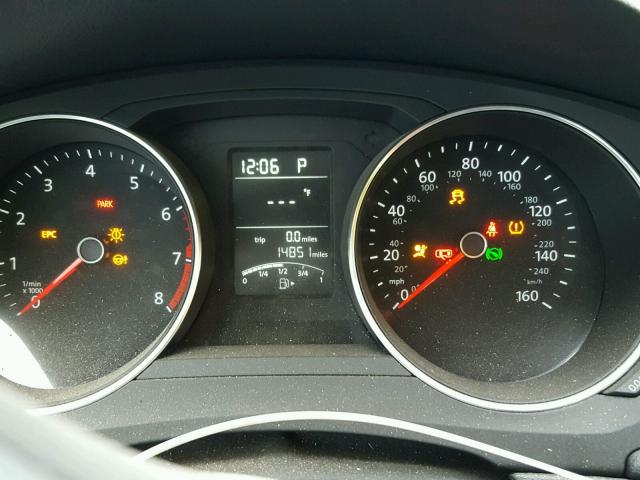 3VW2B7AJ4HM250947 - 2017 VOLKSWAGEN JETTA S 黑色 照片 8