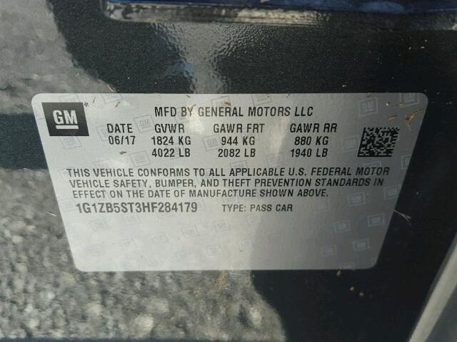 1G1ZB5ST3HF284179 - 2017 CHEVROLET MALIBU LS Boz foto 10