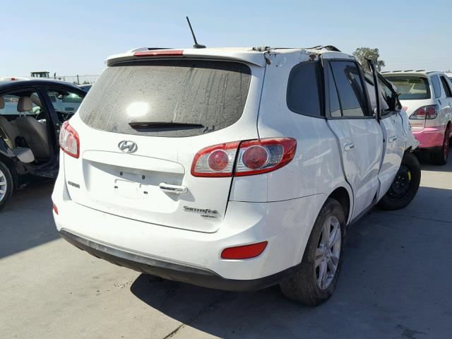 5XYZK4AG0BG001750 - 2011 HYUNDAI SANTA FE L WHITE photo 4