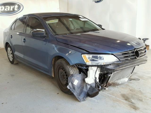 3VW2K7AJ2FM310088 - 2015 VOLKSWAGEN JETTA BASE 蓝色 照片 1