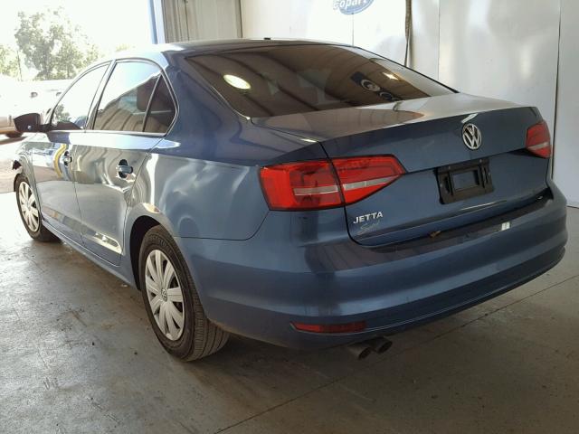 3VW2K7AJ2FM310088 - 2015 VOLKSWAGEN JETTA BASE 蓝色 照片 3