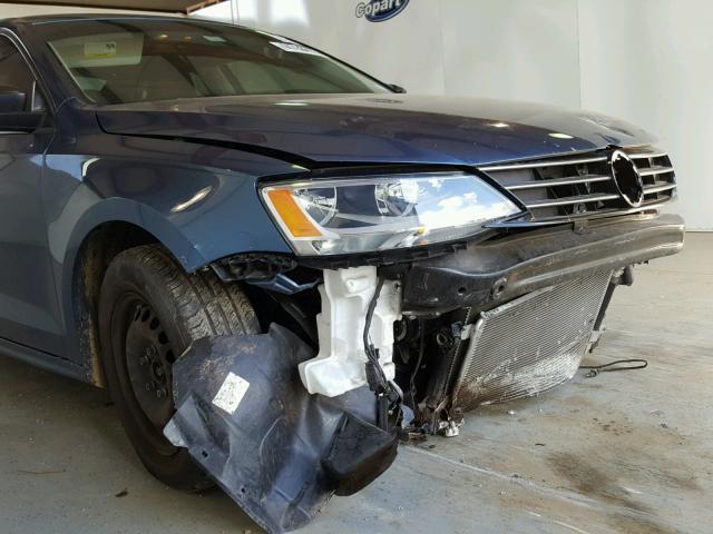 3VW2K7AJ2FM310088 - 2015 VOLKSWAGEN JETTA BASE 蓝色 照片 9