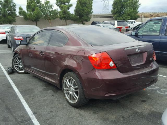 JTKDE177570178890 - 2007 TOYOTA SCION TC BURGUNDY photo 3