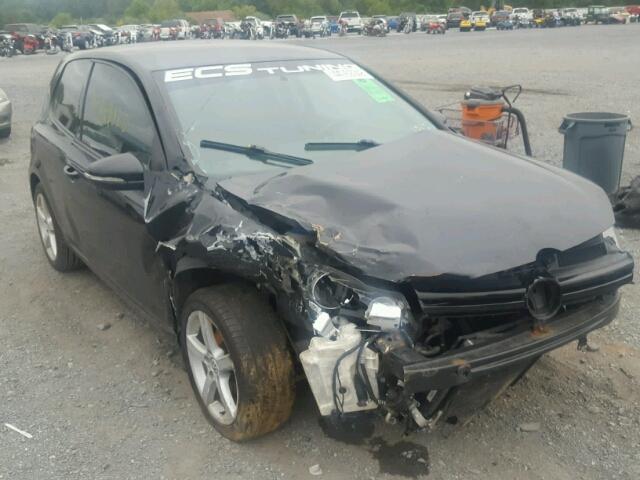 WVWAB7AJ4CW104751 - 2012 VOLKSWAGEN GOLF BLACK photo 1