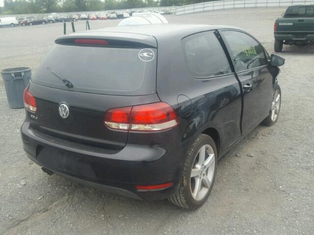 WVWAB7AJ4CW104751 - 2012 VOLKSWAGEN GOLF BLACK photo 4